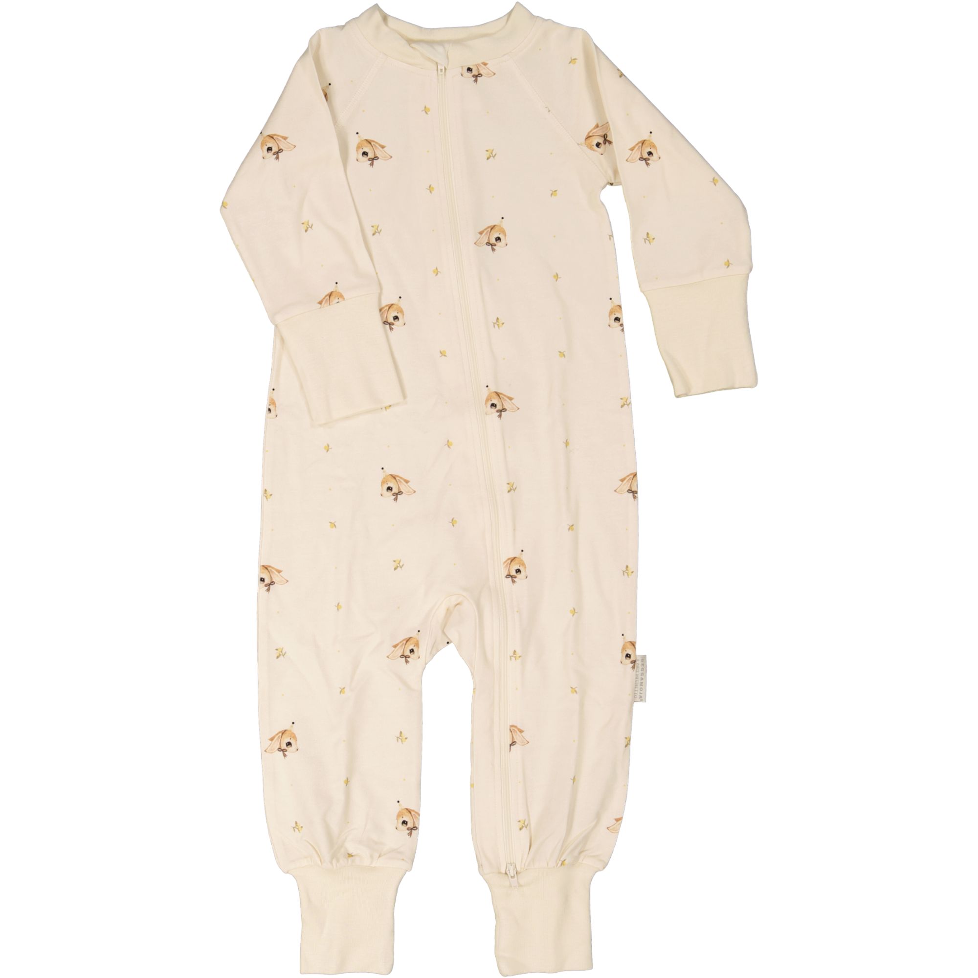 Bamboo baby pyjamas Long ear beige