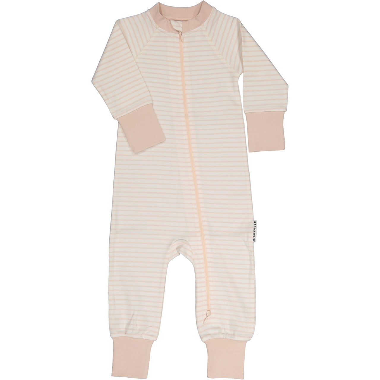 Pyjamas two way zip L.pink/offwhite 74/80