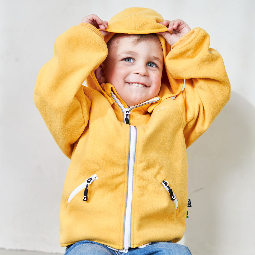 Wind fleece jacket Yellow