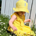 Summer flounce dress Yellow  62/68