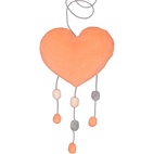 Heart mobile Pink