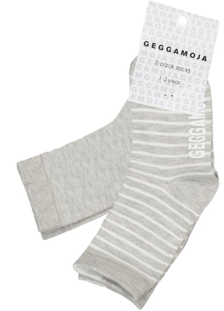 Sock Classic 2-pack Light grey solid 28-30