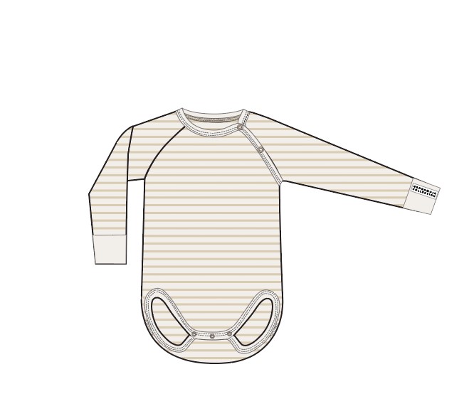 Body Bambu Classic Vit/Beige