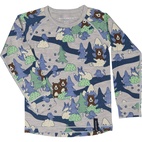 Merino wool sweater Grey Forest  134/140