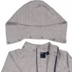 Terry wool suit Grey melange  110/116