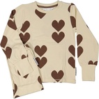 Bamboo Kaksiosainen pyjama  ruskea heart 134/140