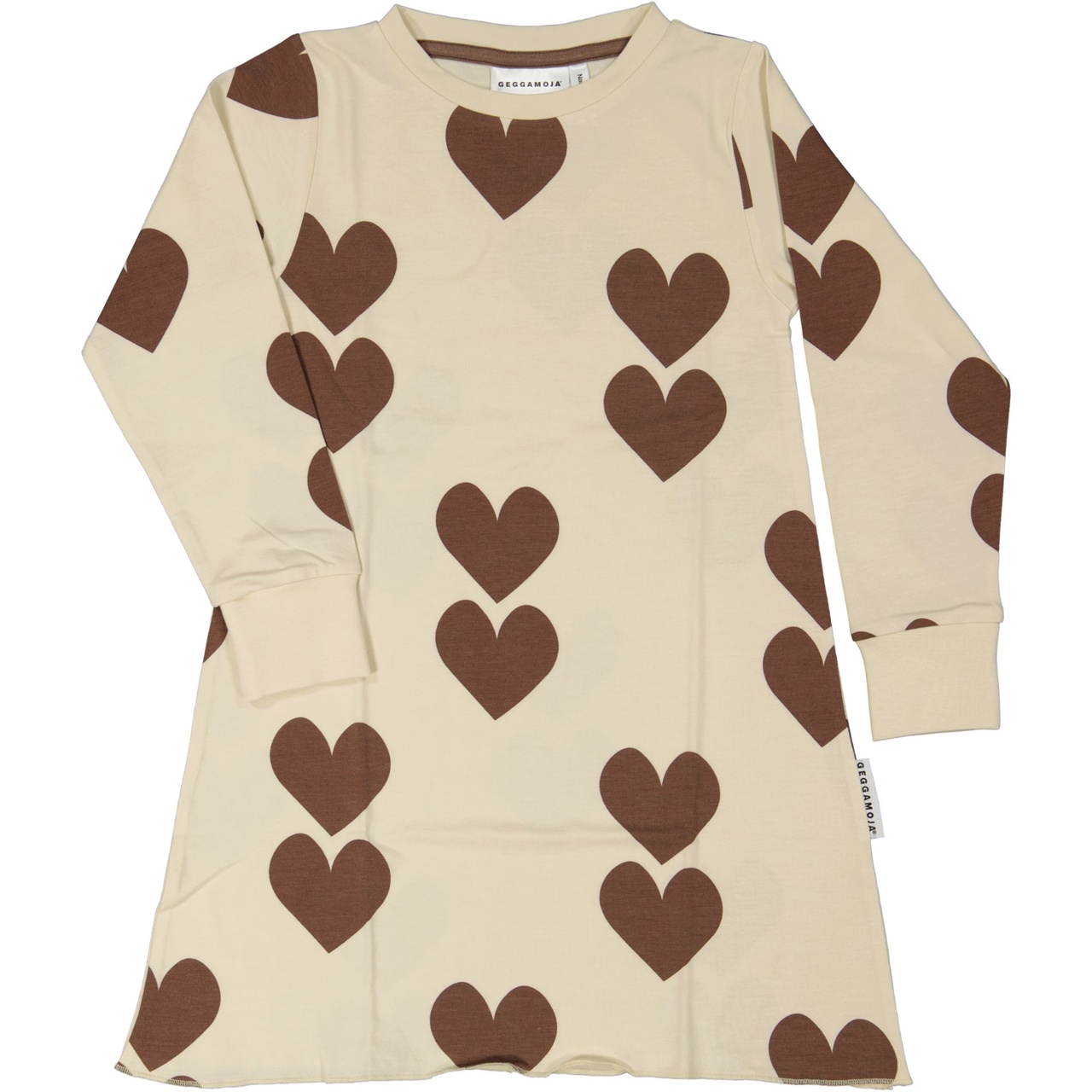 Bamboo night gown Brown heart