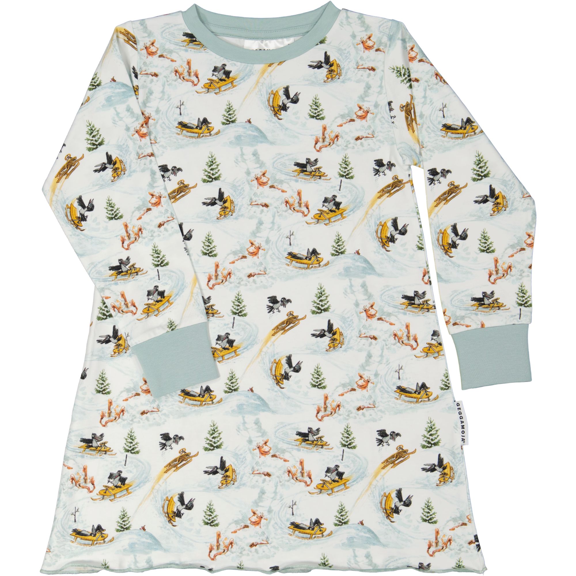 Mamma Moo and Crow Night gown White snow