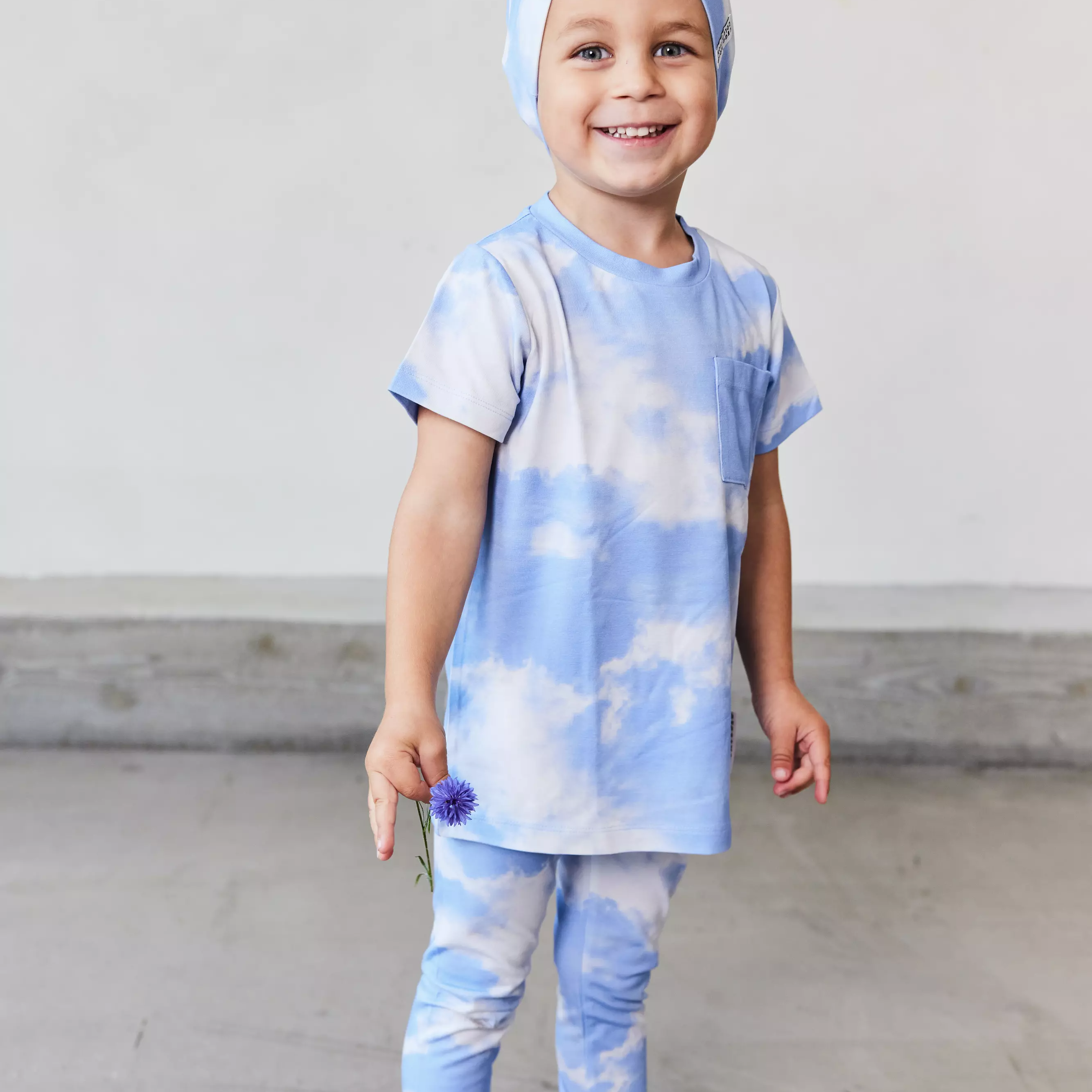 Tvådelad Pyjamas Bambu Blue Sky