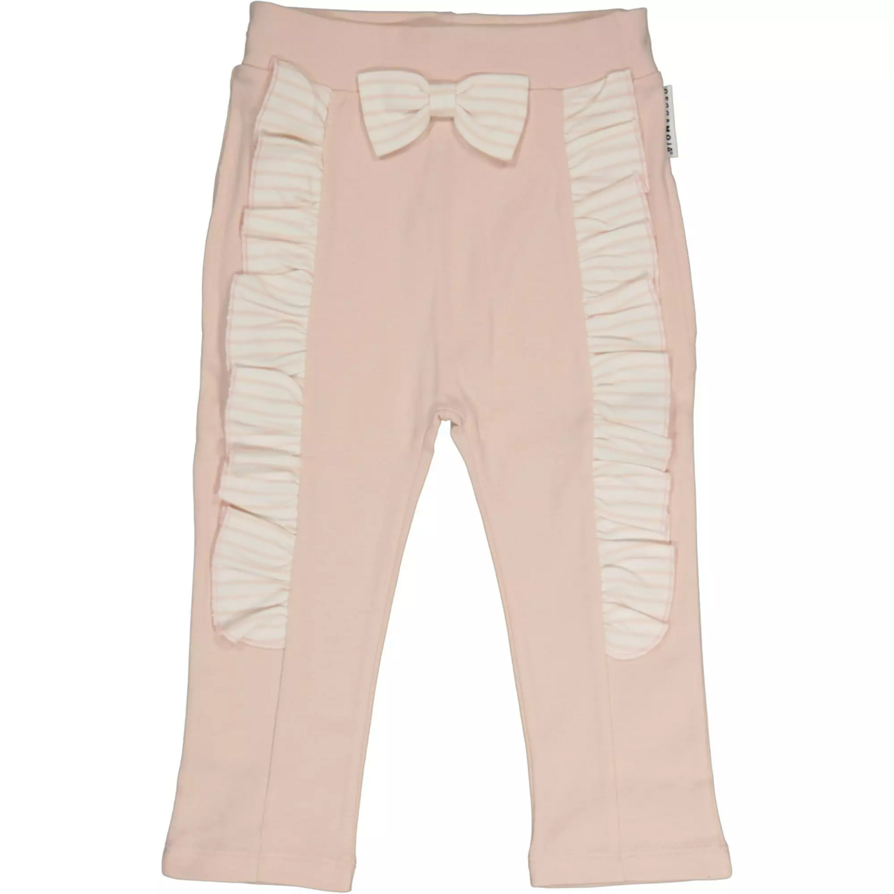 Flounce pant L.pink/offwhite 134/140