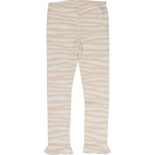 Bamboo leggings Soft beige zebra  110/116
