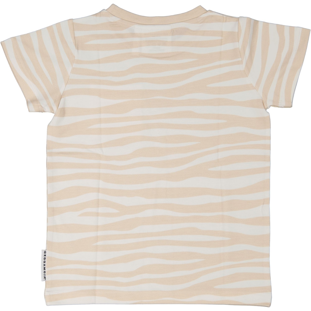 Bamboo T-paita Soft beige zebra