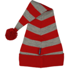 Christmas cap striped Red/grey