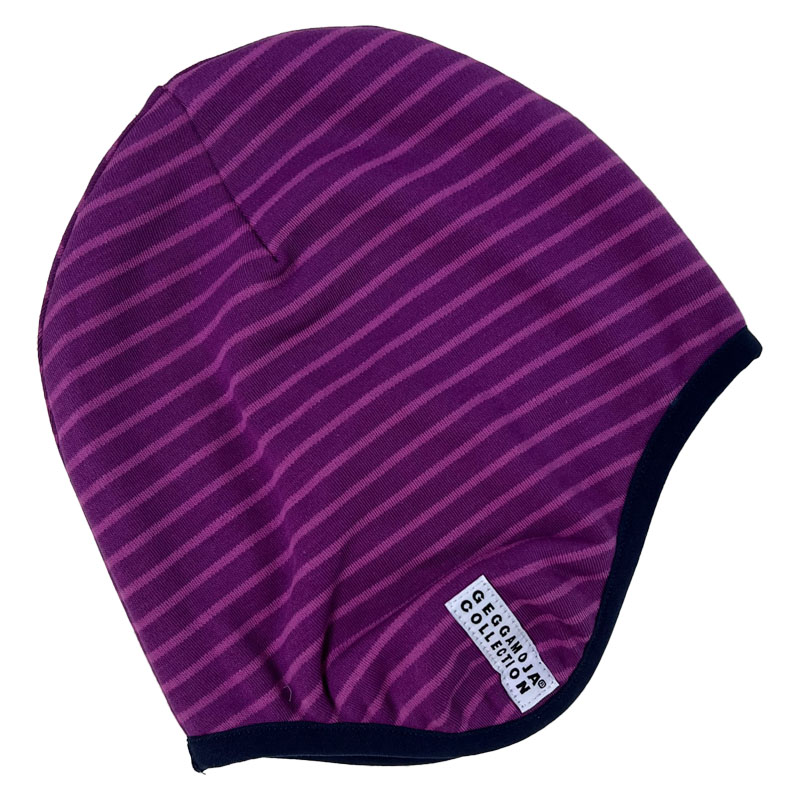 Helmet hat fleece Deep purple/lilac
