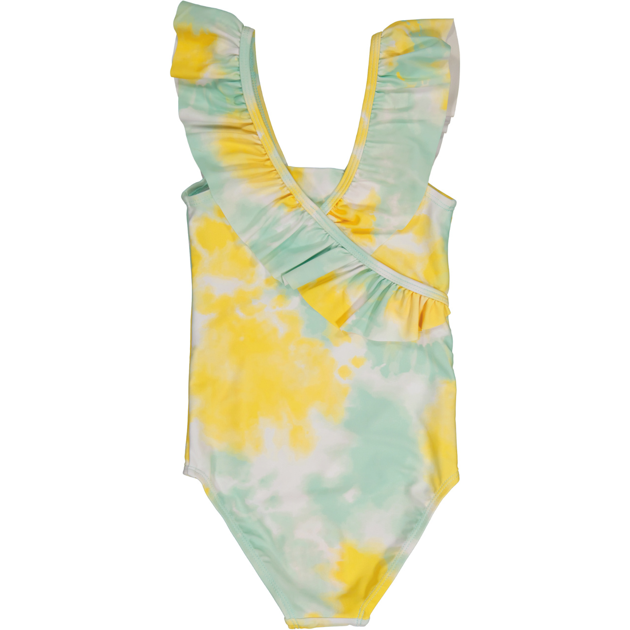 UV swim suit Tie dye yellow