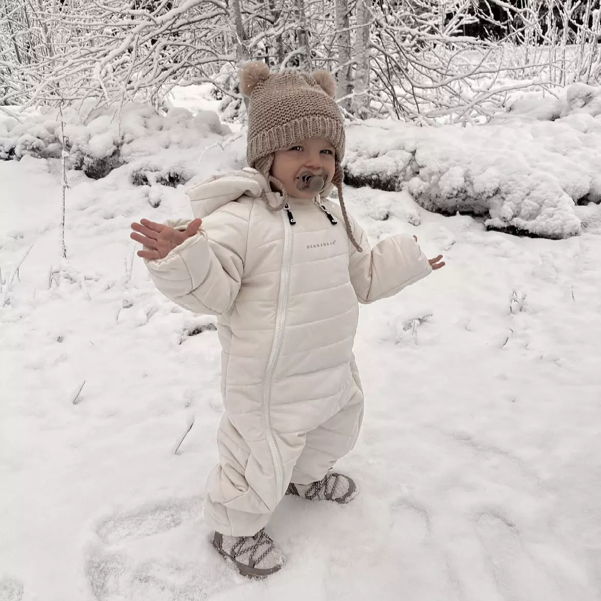 Lättviktsoverall Beige