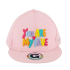 Skate cap my fave Light pink  2-8y