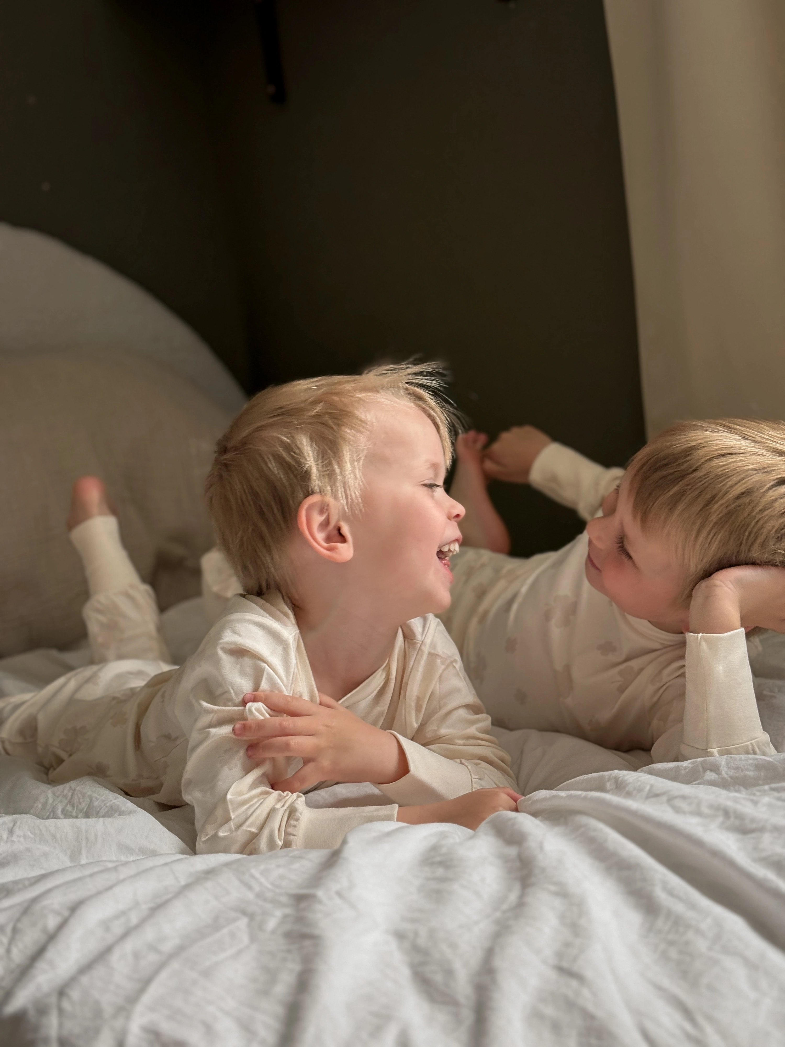 Pyjamas tvådelad Bambu Klöver Beige