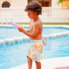 UV Swim shorts Tie dye yellow  98/104