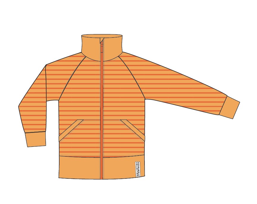 Zip tröja Orange