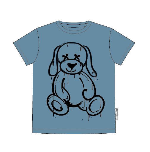 T-shirt Teddy Blå