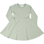 Flared dress L.S Classic L.green/green  62/68