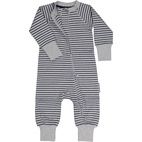 Pyjamas Two way zipper Grey mel/navy 62/68