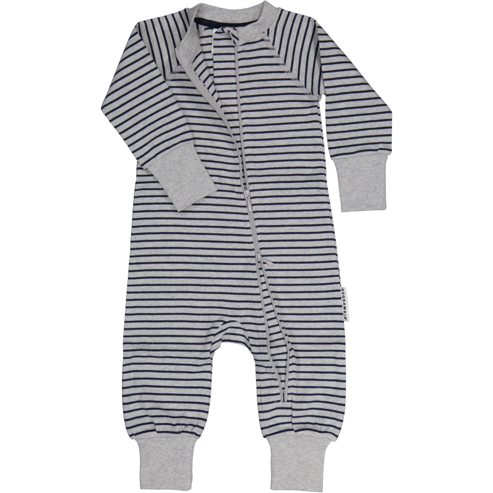 Pyjamas Two way zipper Grey mel/navy