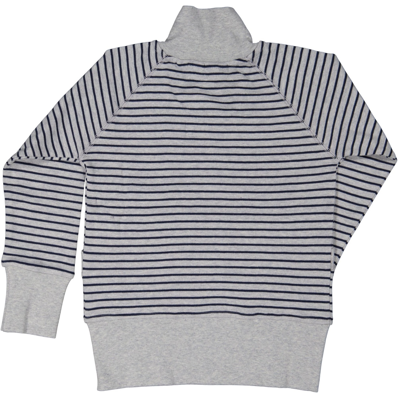 Zip sweater Grey mel/navy 74/80