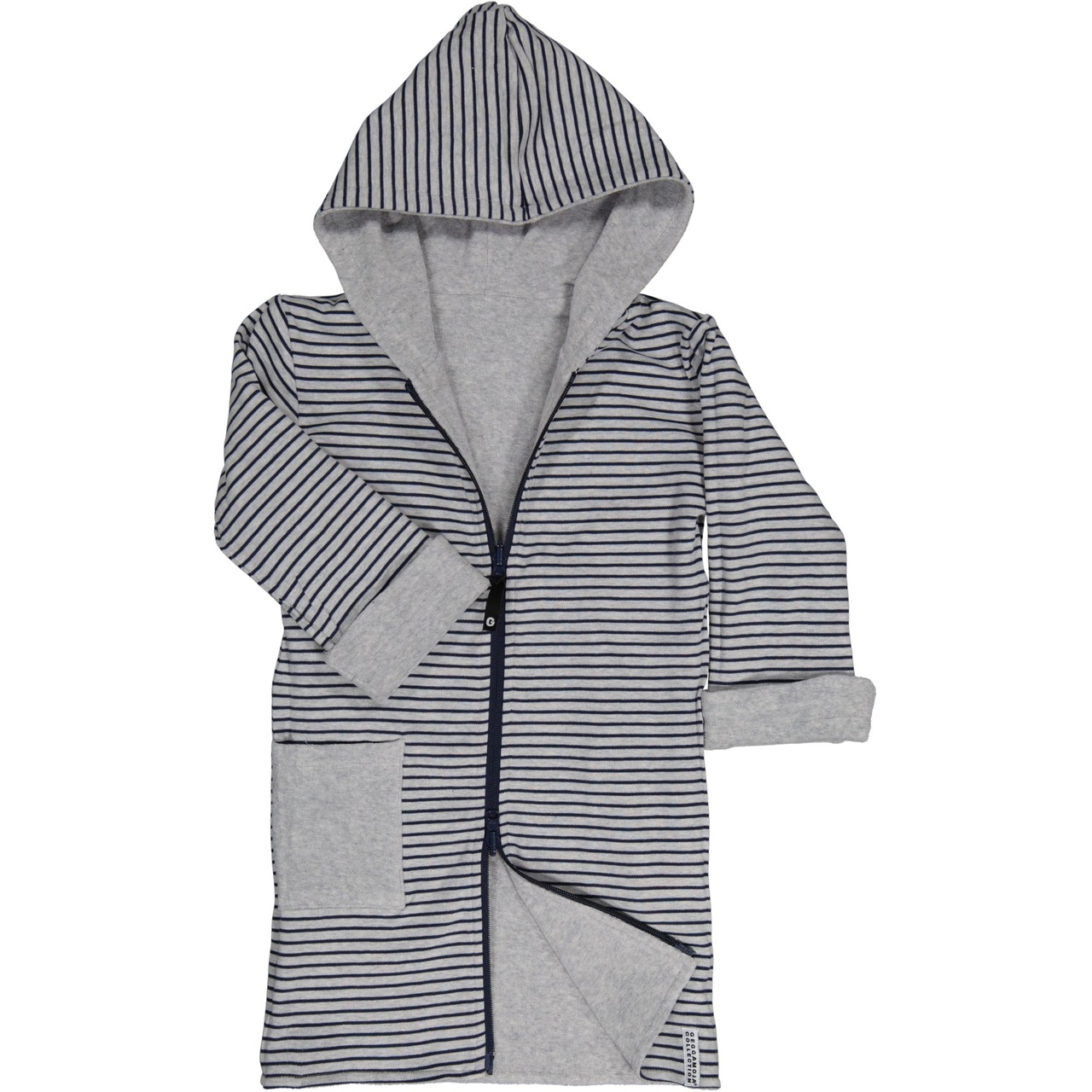 Kids bathrobe Greymel/grey-blue 110/116