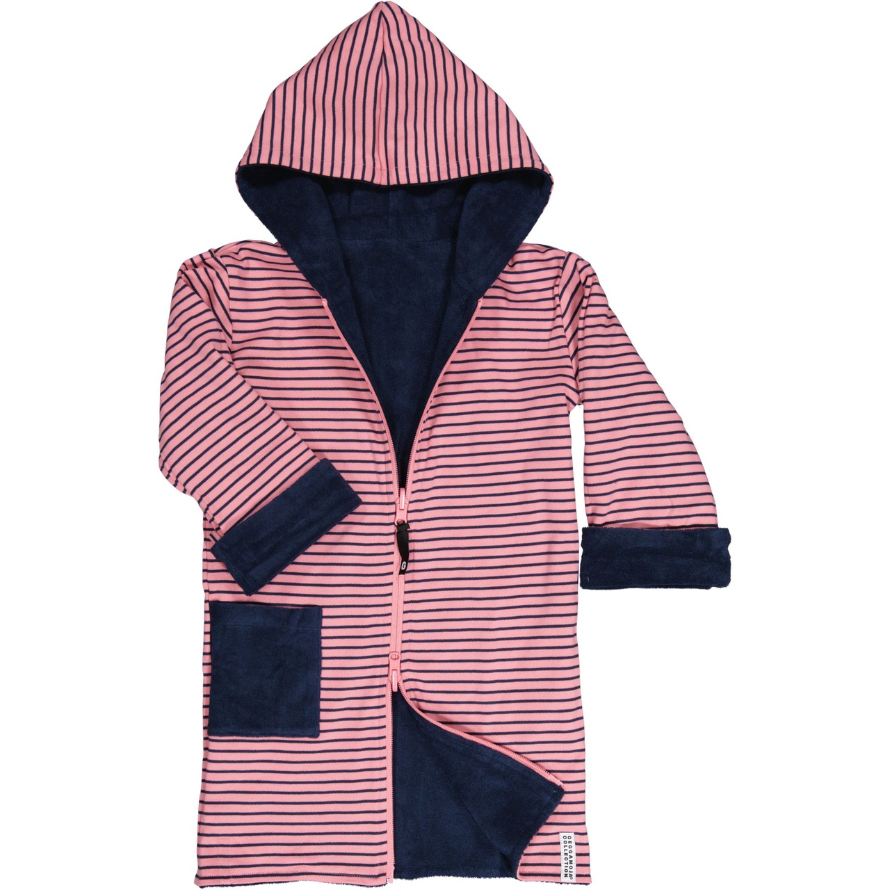 Kids bathrobe Navy/pink-navy 98/104
