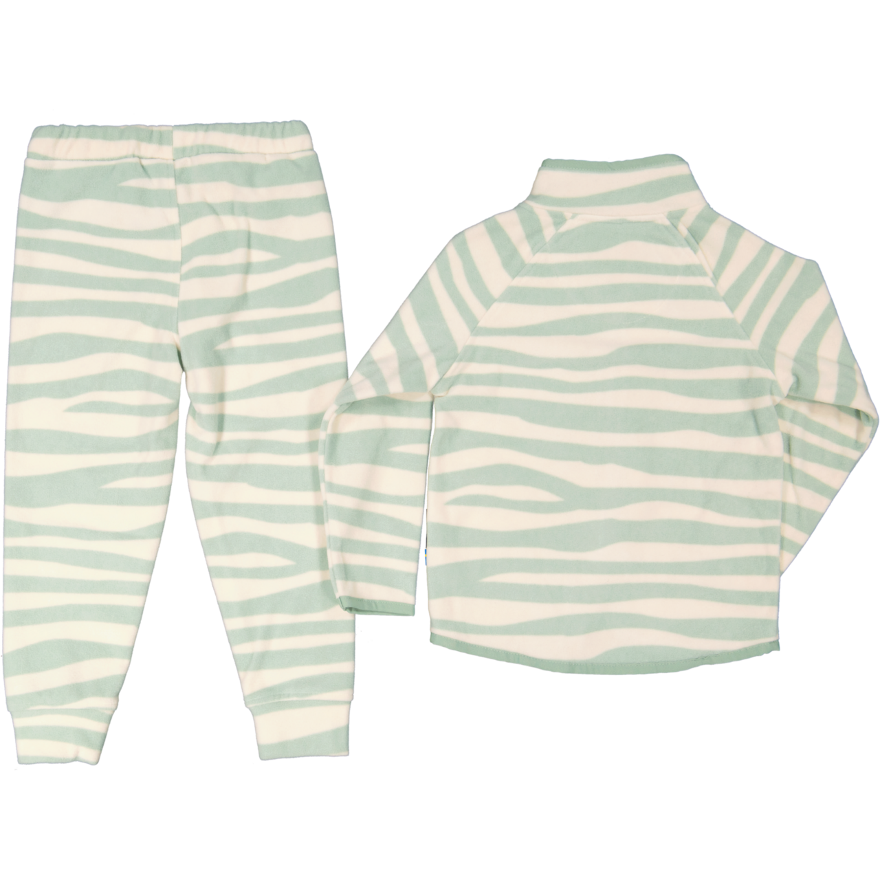 Fleece set Mint zebra 146/152