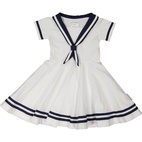 Sailor dress White 110/116
