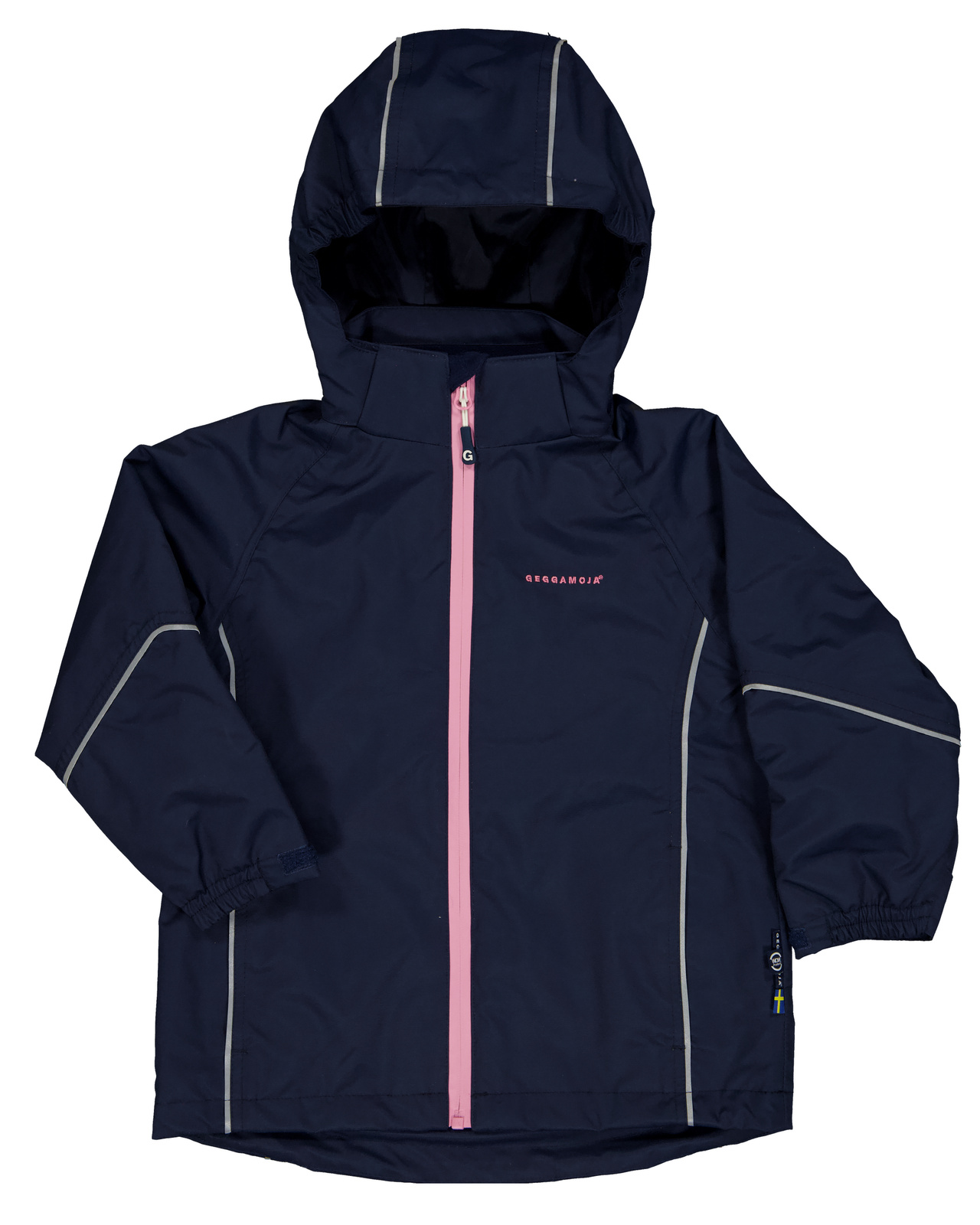 Shell jacket Navy/pink  74/80