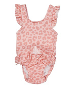UV Baby swim suit Pink Leo