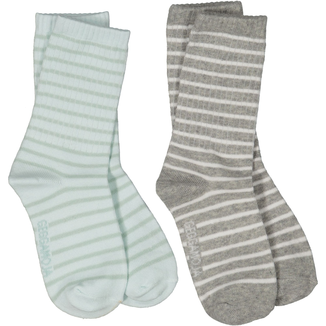 Socken Zwei-Pack Grau/Grün 37-39