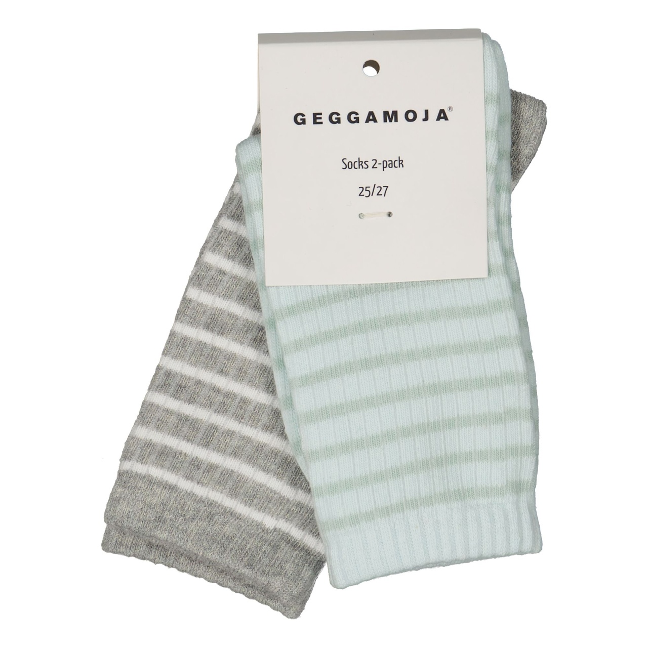 Socken Zwei-Pack Grau/Grün 31-33