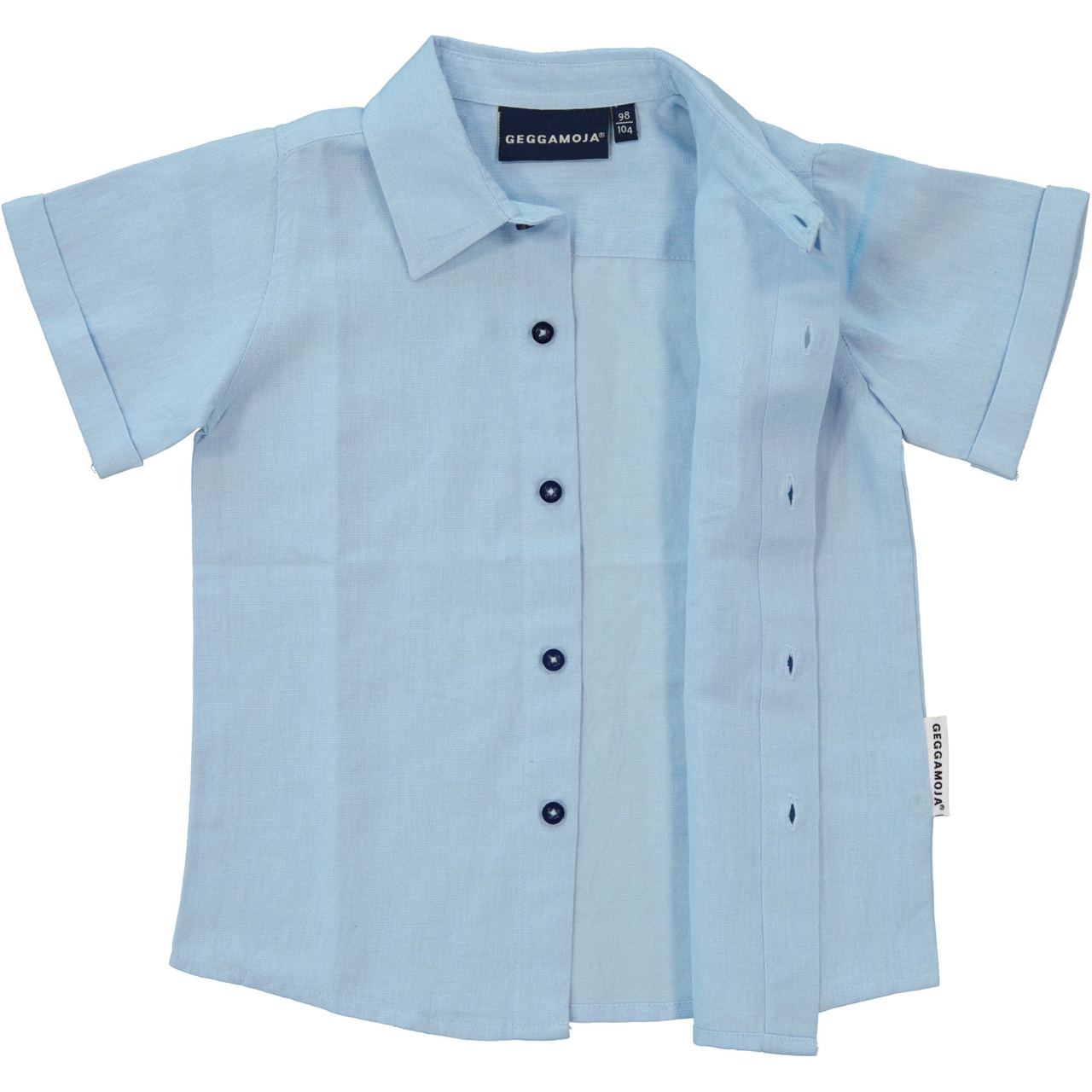 Linnen Shirt S.S Light blue 134/140