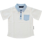 Linnen Shirt S.S White 122/128