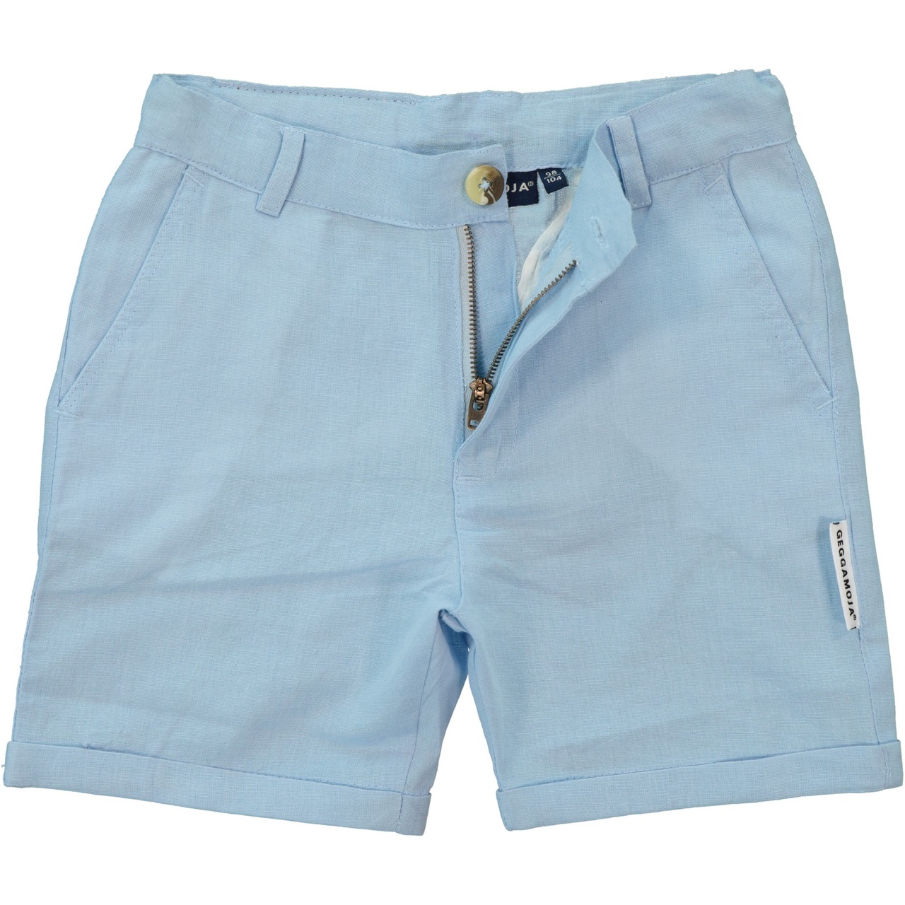 Linnen chino shorts Light blue 86/92