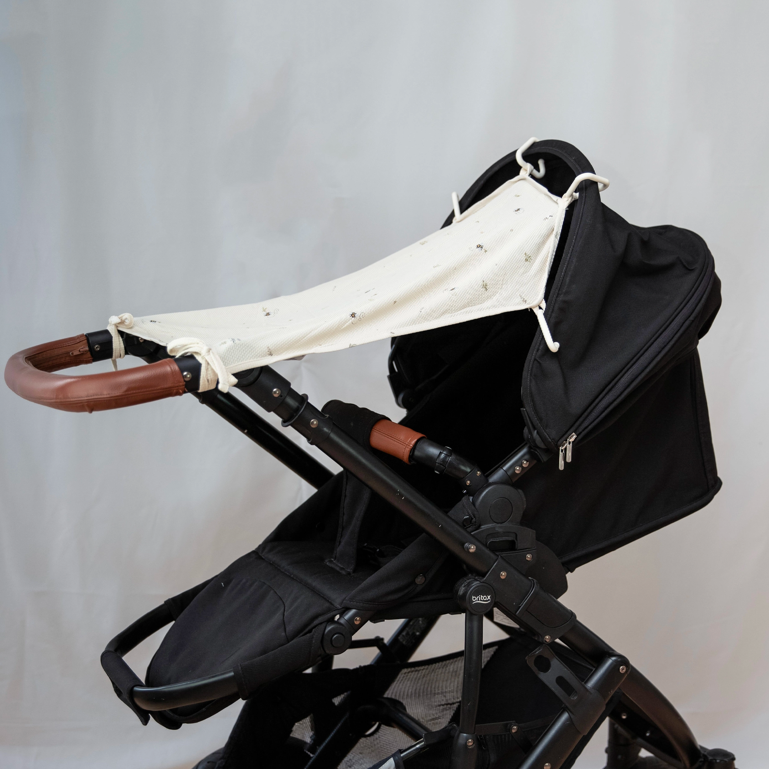 Barnvagnsgardin UV 50 + Sweet nature Beige