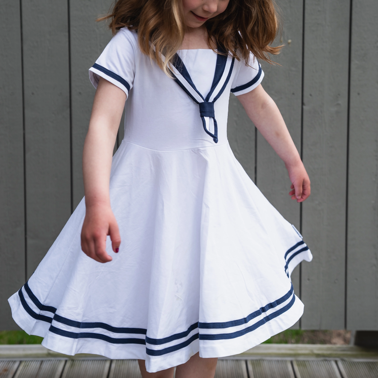 Sailor dress White 134/140