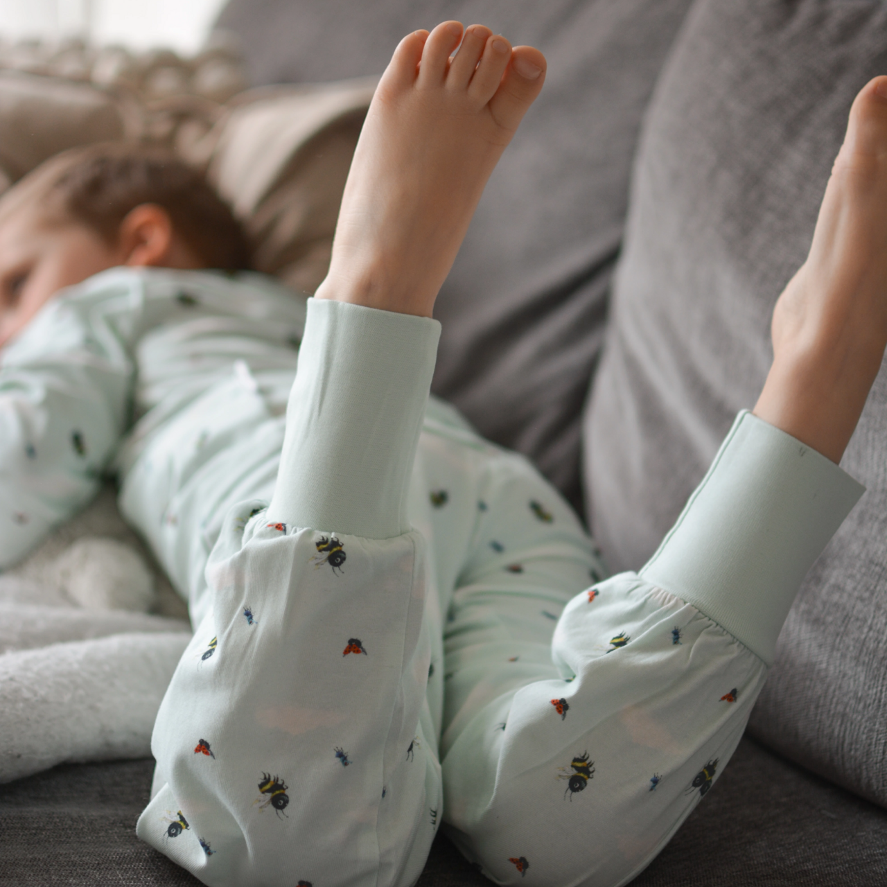 Kimalainen Djojj Kaksiosainen pyjama  minttu sky 110/116