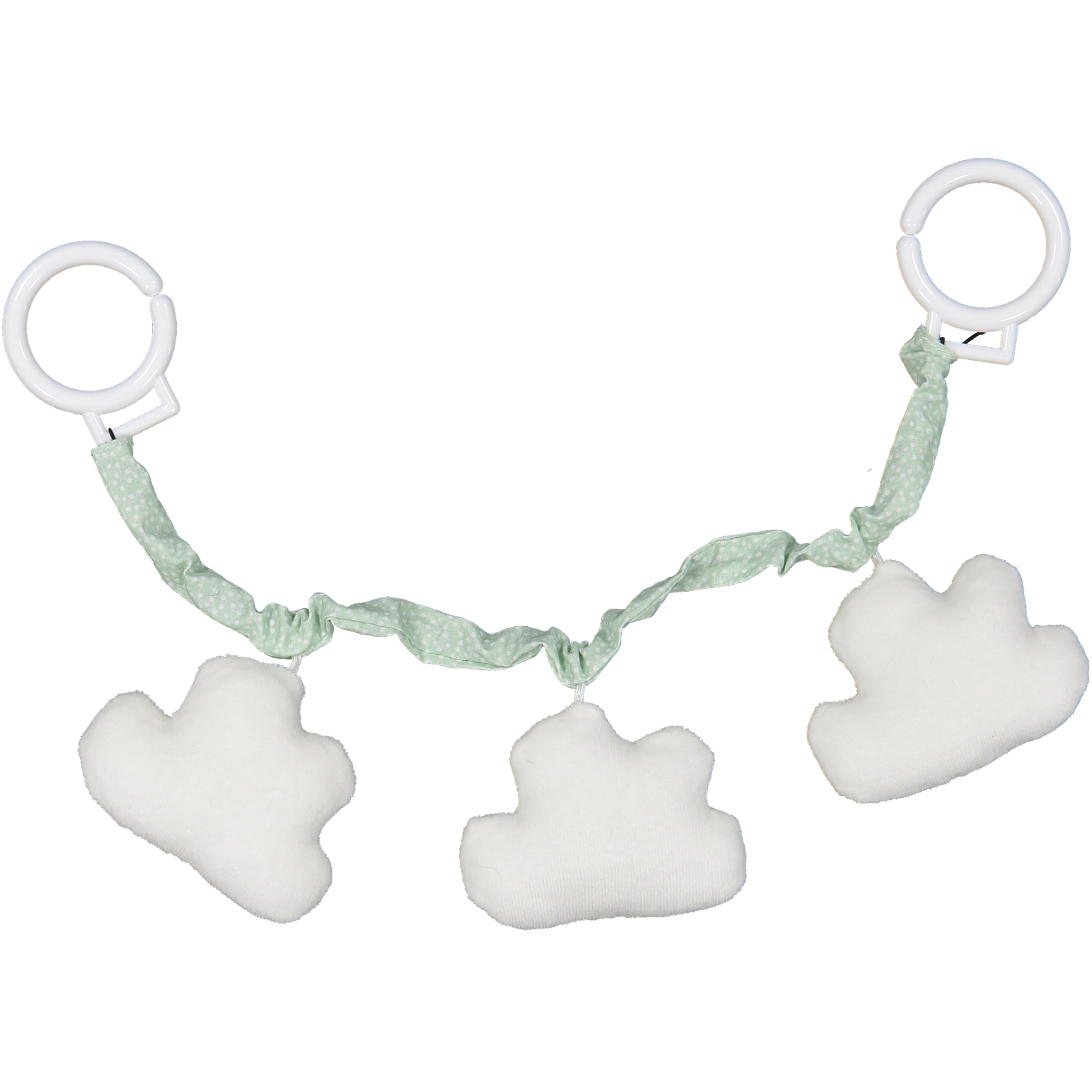 Stroller toy cloud Mint/white