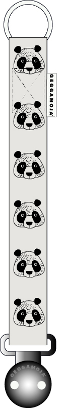 Napphållare Panda