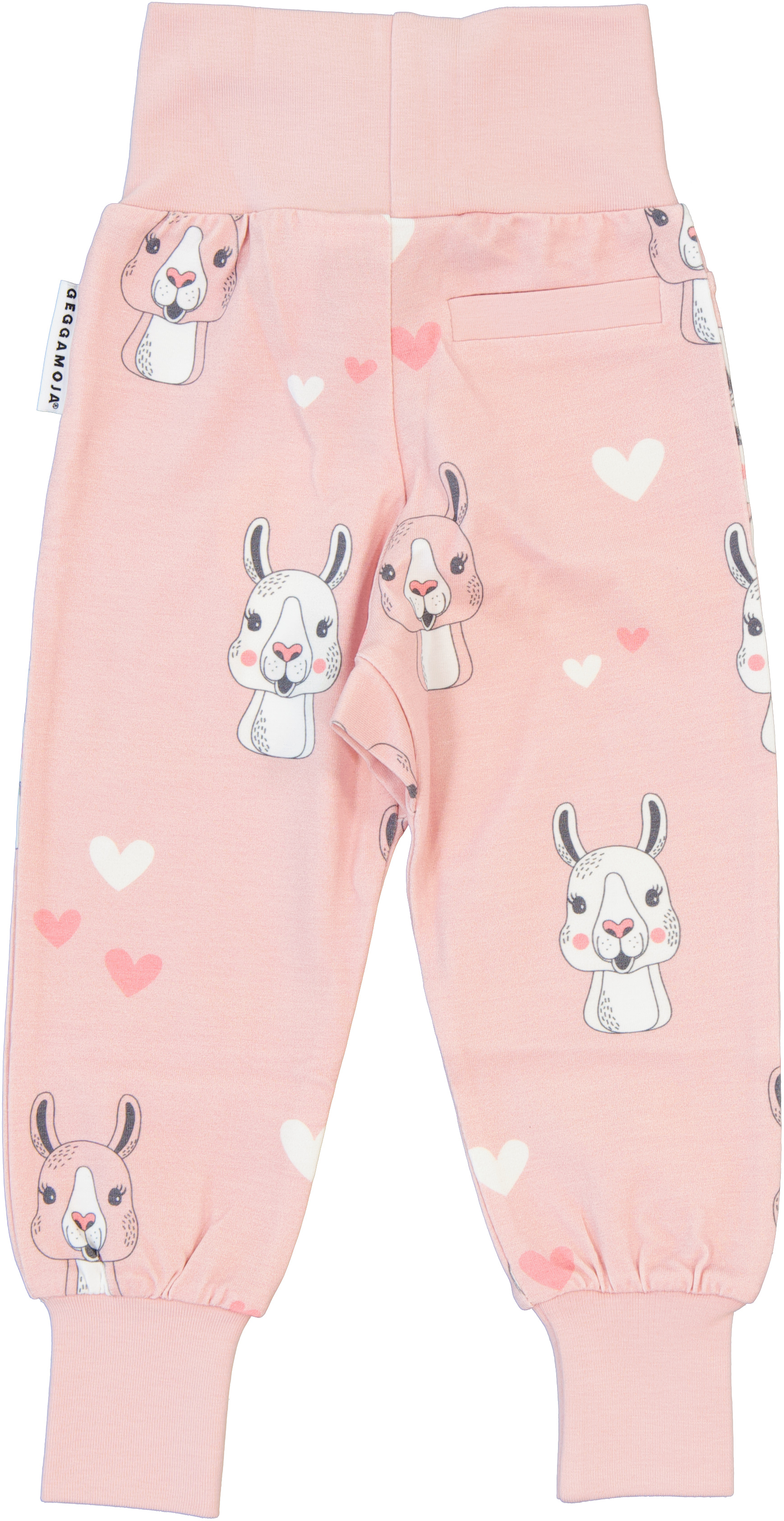 Bamboo baby pants Pink lama