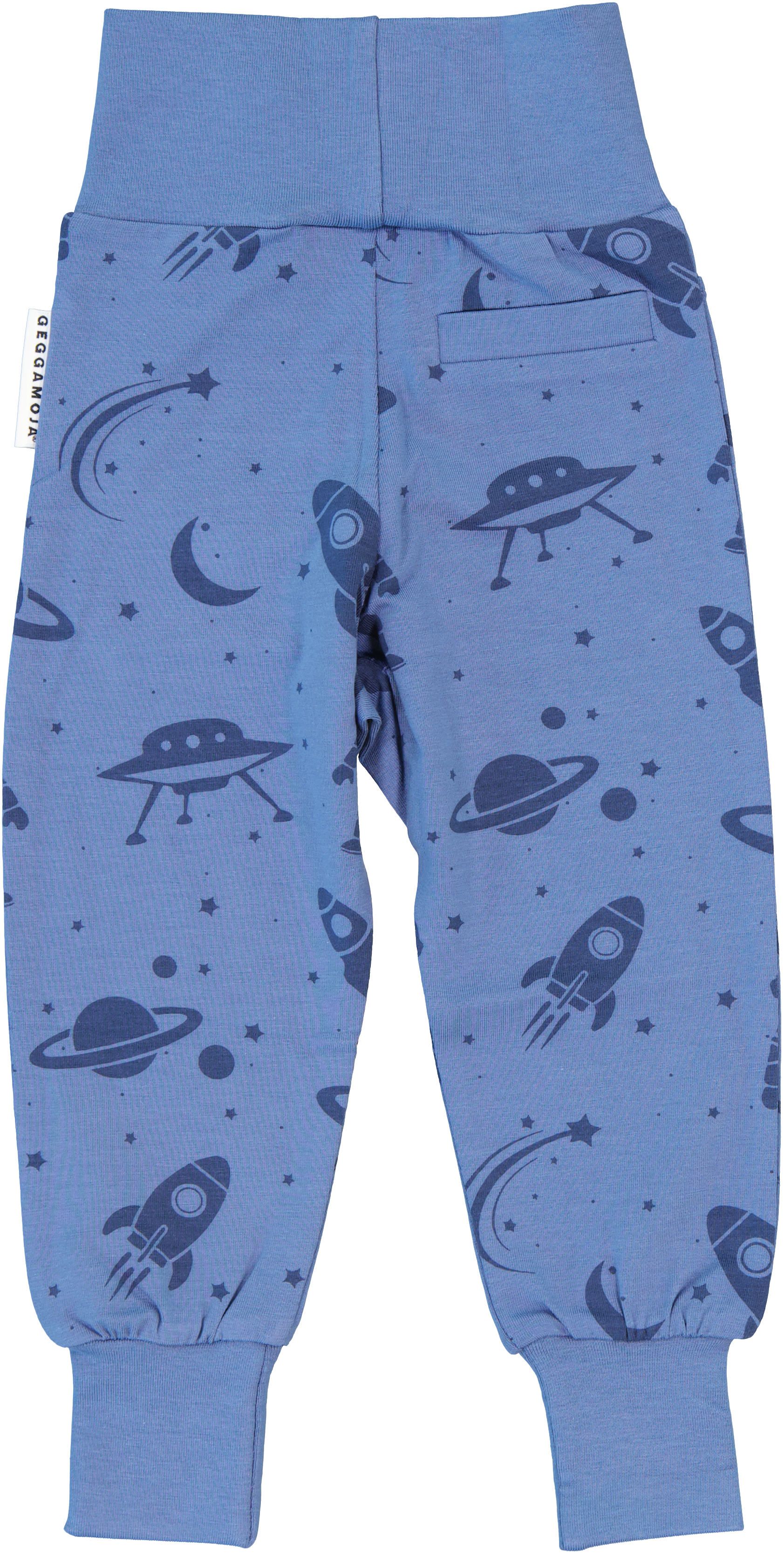 Bamboo baby pants Blue astronaut