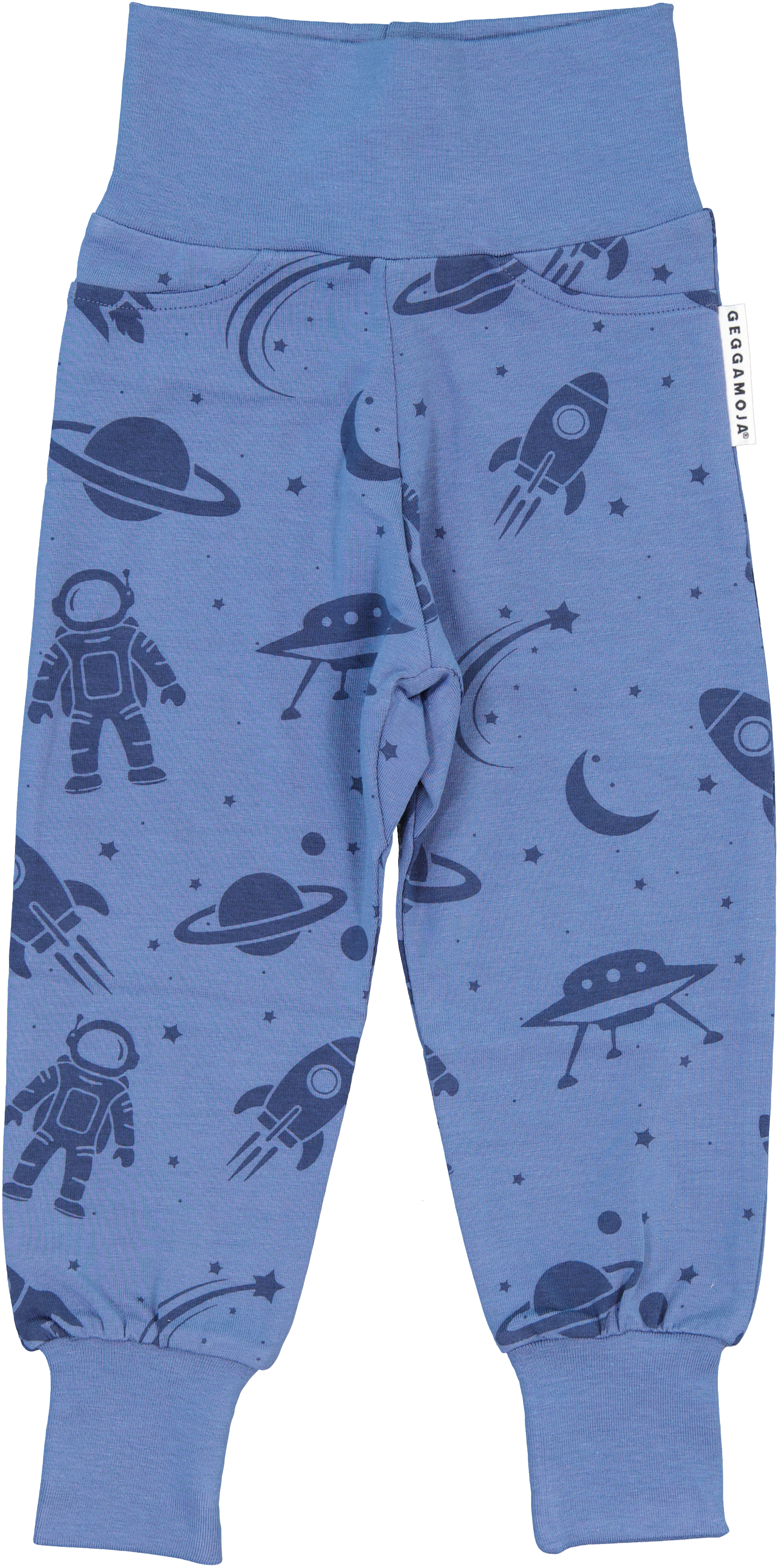 Bamboo baby pants Blue astronaut