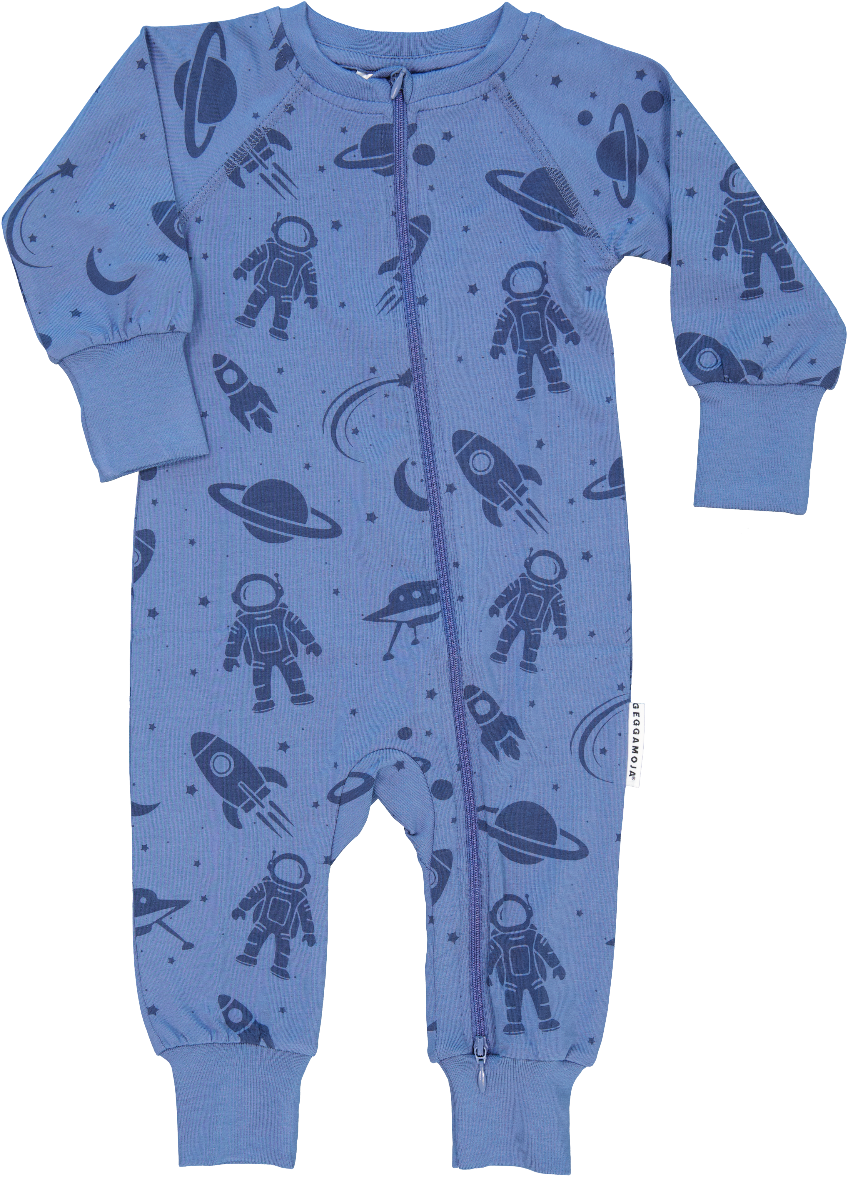 Pyjama Bambus Blauer Astronaut