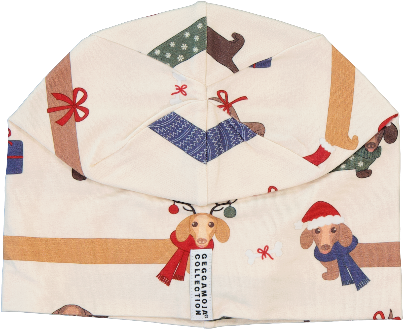 Bamboo beanie Santa dogs